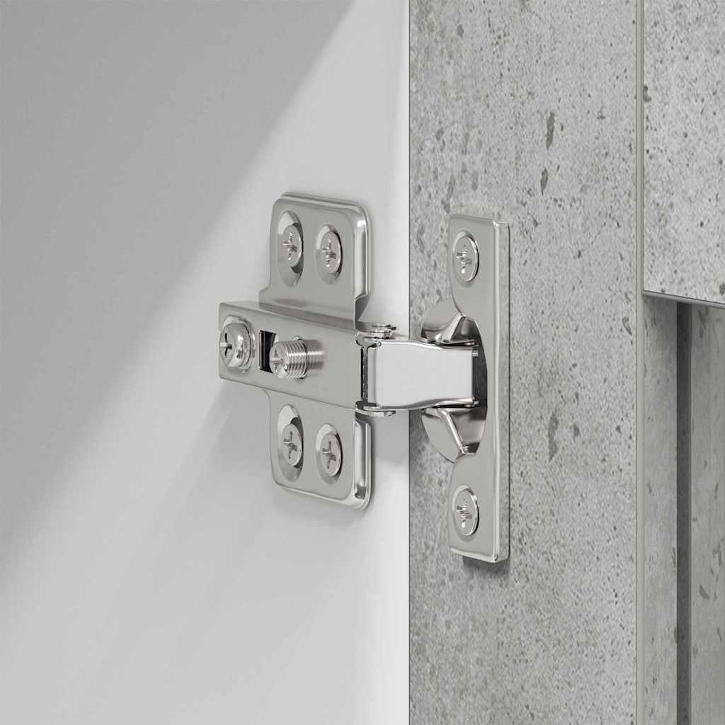 Armadio pensile con porta Grigio cemento 60 x 31 x 100 cm | homemem39