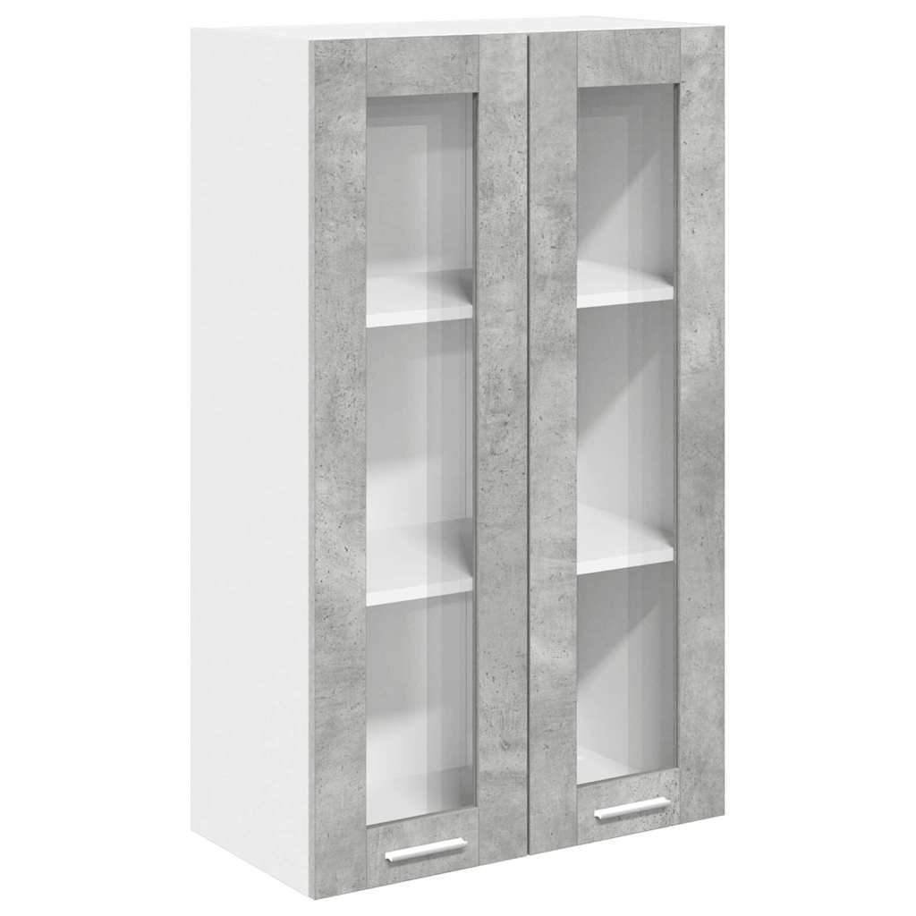 Armadio pensile con porta Grigio cemento 60 x 31 x 100 cm | homemem39