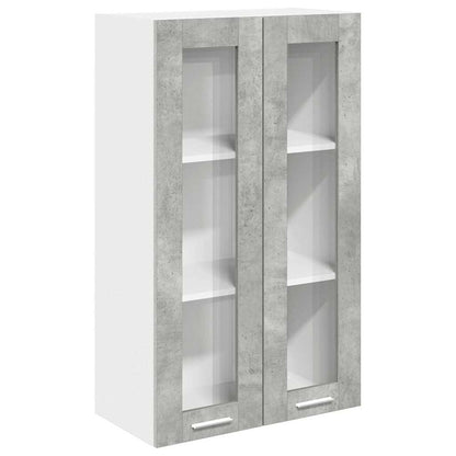 Armadio pensile con porta Grigio cemento 60 x 31 x 100 cm | homemem39