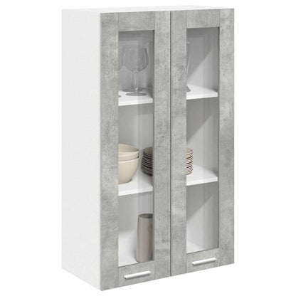 Armadio pensile con porta Grigio cemento 60 x 31 x 100 cm | homemem39