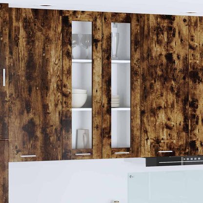 Armadio pensile Rovere fumé 60 x 31 x 100 cm Legno multistrato | homemem39