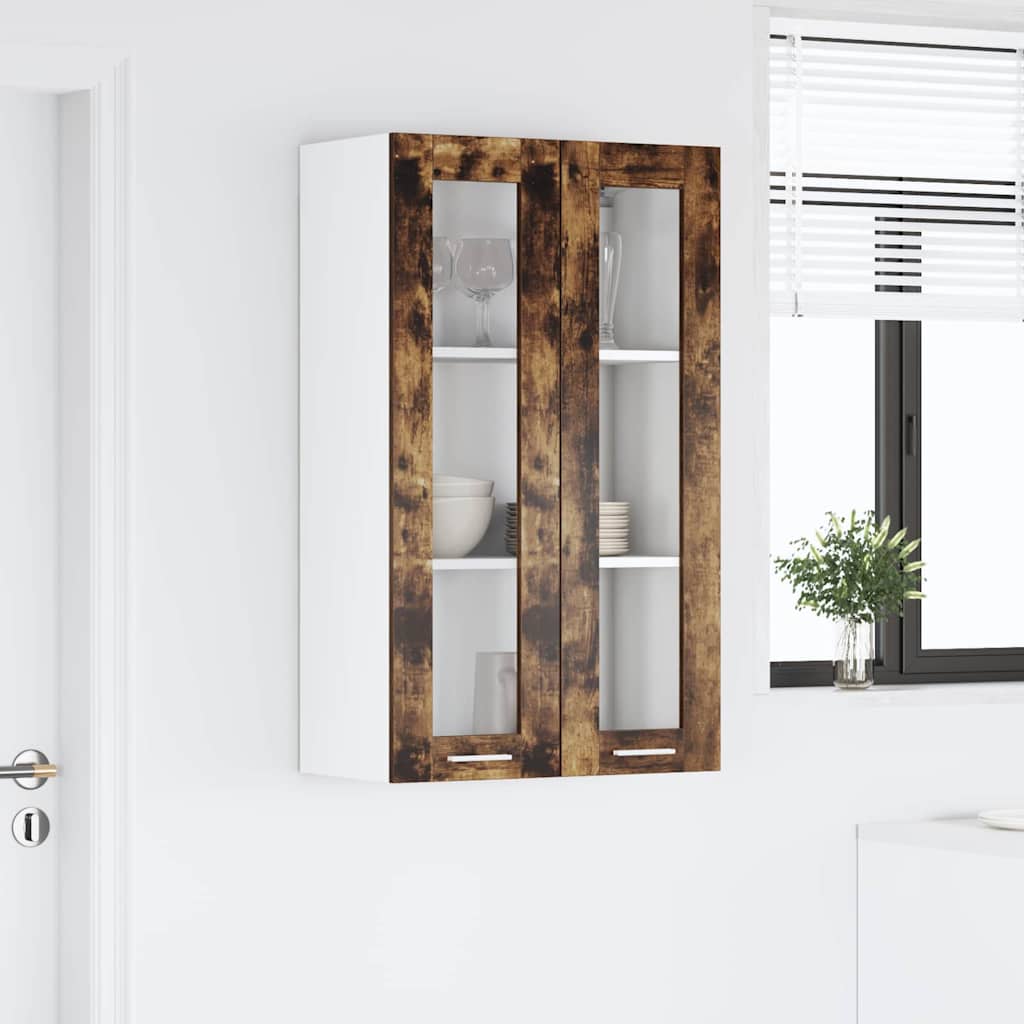 Armadio pensile Rovere fumé 60 x 31 x 100 cm Legno multistrato | homemem39