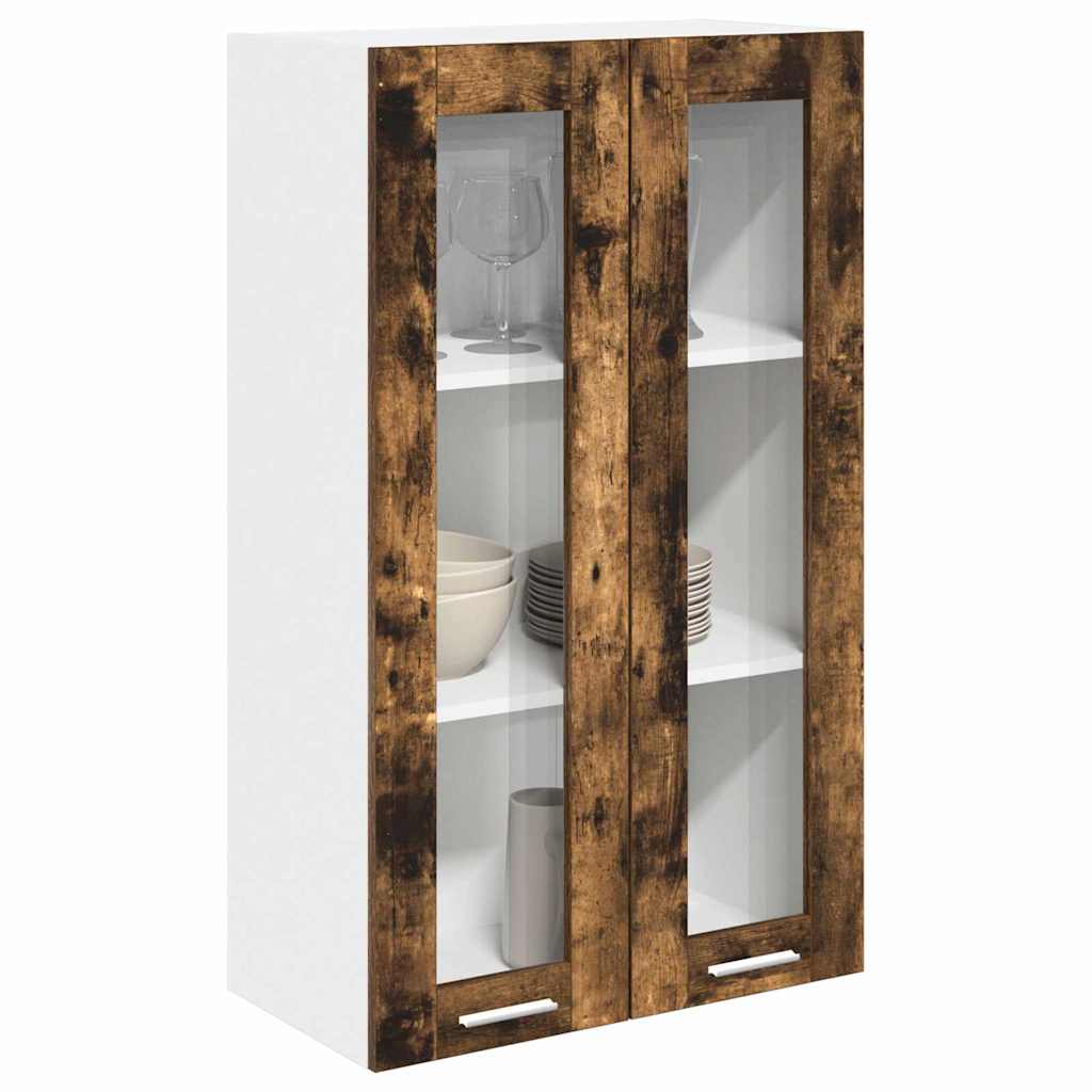 Armadio pensile Rovere fumé 60 x 31 x 100 cm Legno multistrato | homemem39