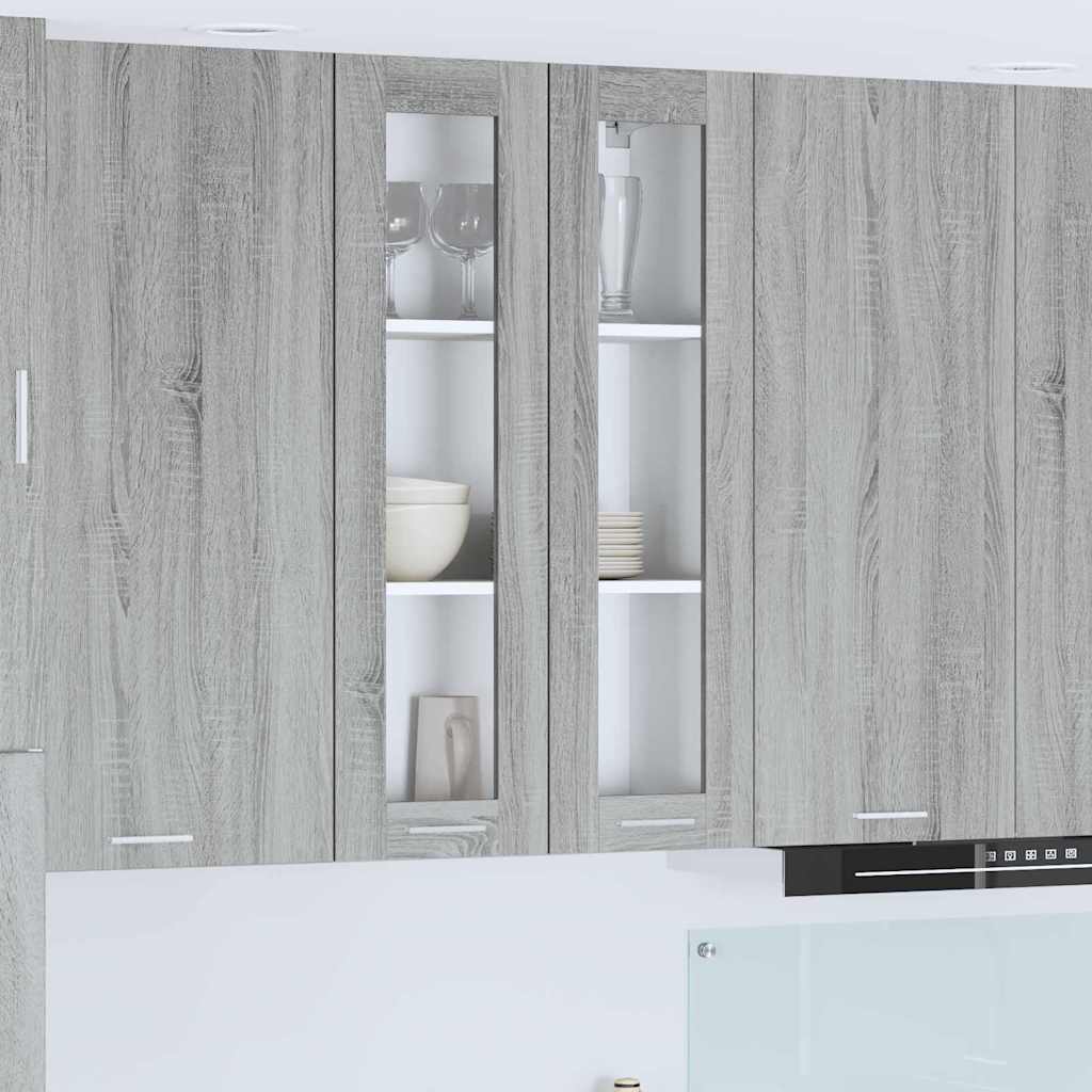 Armadio pensile con porta Grigio Sonoma 60 x 31 x 100 cm | homemem39
