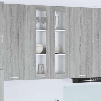 Armadio pensile con porta Grigio Sonoma 60 x 31 x 100 cm