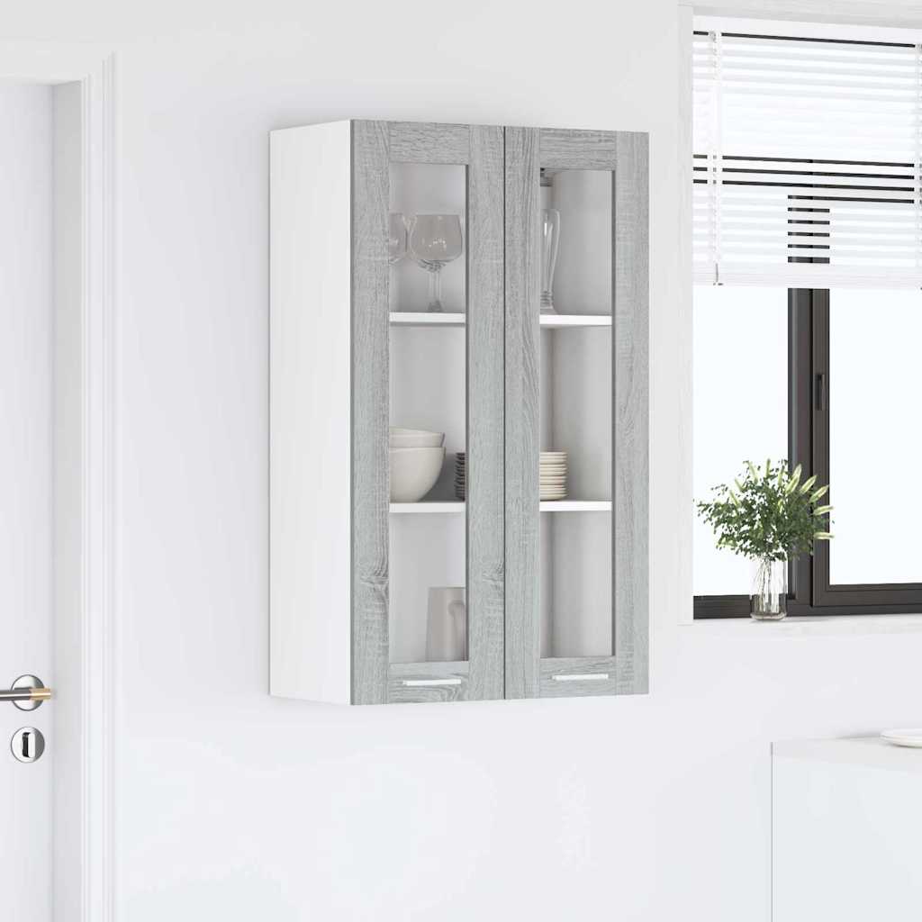 Armadio pensile con porta Grigio Sonoma 60 x 31 x 100 cm | homemem39