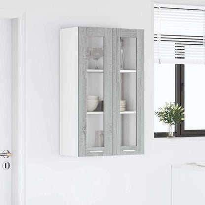 Armadio pensile con porta Grigio Sonoma 60 x 31 x 100 cm | homemem39