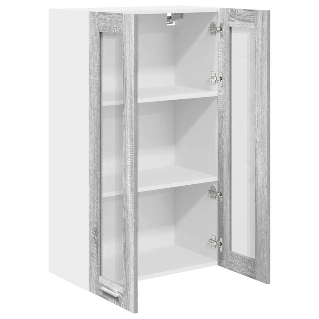 Armadio pensile con porta Grigio Sonoma 60 x 31 x 100 cm