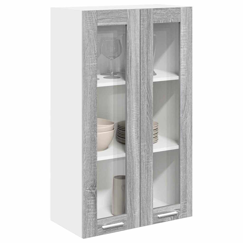 Armadio pensile con porta Grigio Sonoma 60 x 31 x 100 cm | homemem39