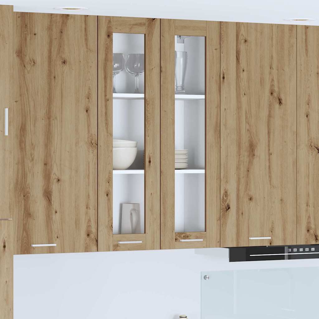 Armadio pensile con porta Rovere artigianale 60 x 31 x 100 cm | homemem39