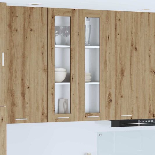 Armadio pensile con porta Rovere artigianale 60 x 31 x 100 cm | homemem39