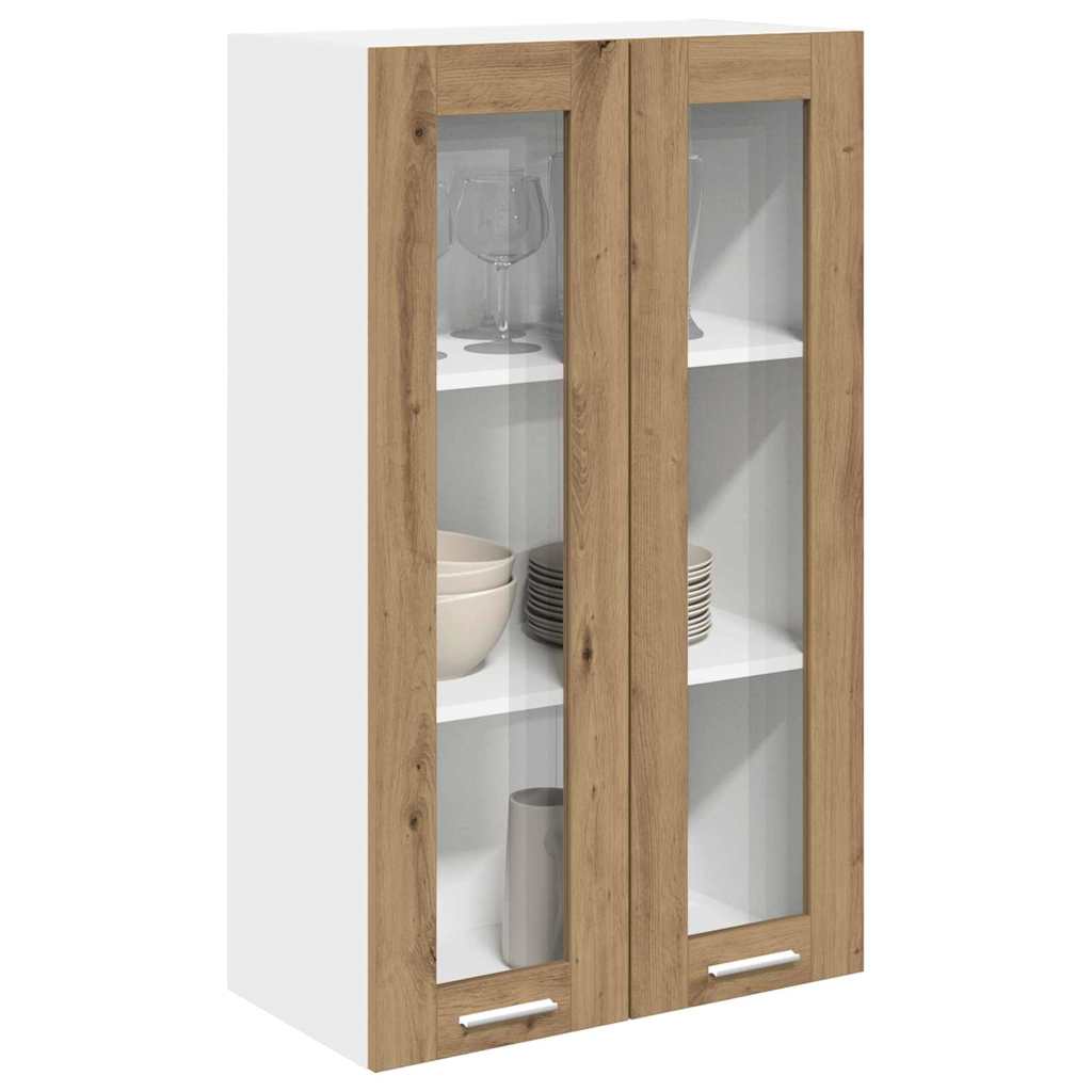 Armadio pensile con porta Rovere artigianale 60 x 31 x 100 cm | homemem39