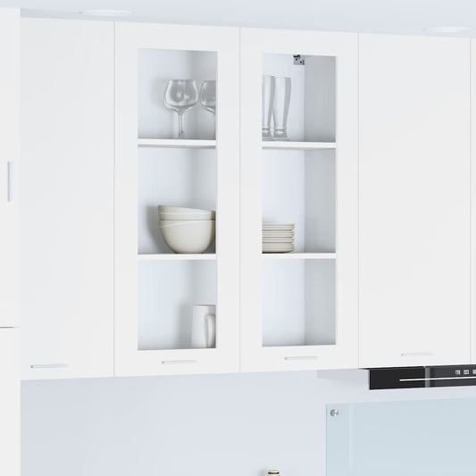 Armadio pensile Bianco 80 x 31 x 100 cm Legno multistrato | homemem39