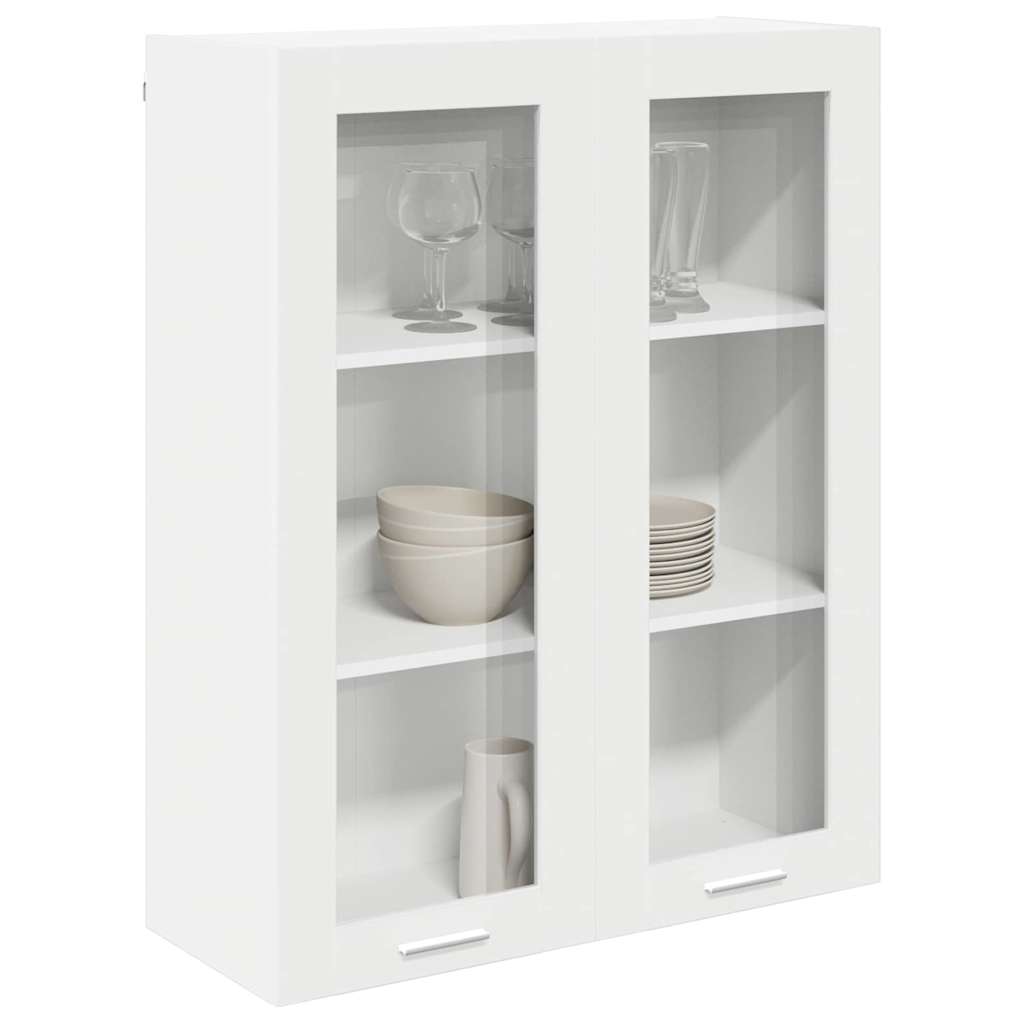 Armadio pensile Bianco 80 x 31 x 100 cm Legno multistrato | homemem39