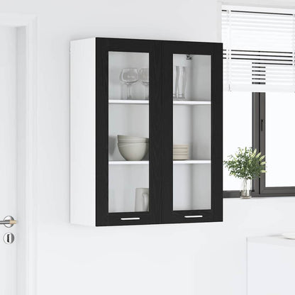 Armadio pensile Rovere Nero 80 x 31 x 100 cm Legno multistrato | homemem39