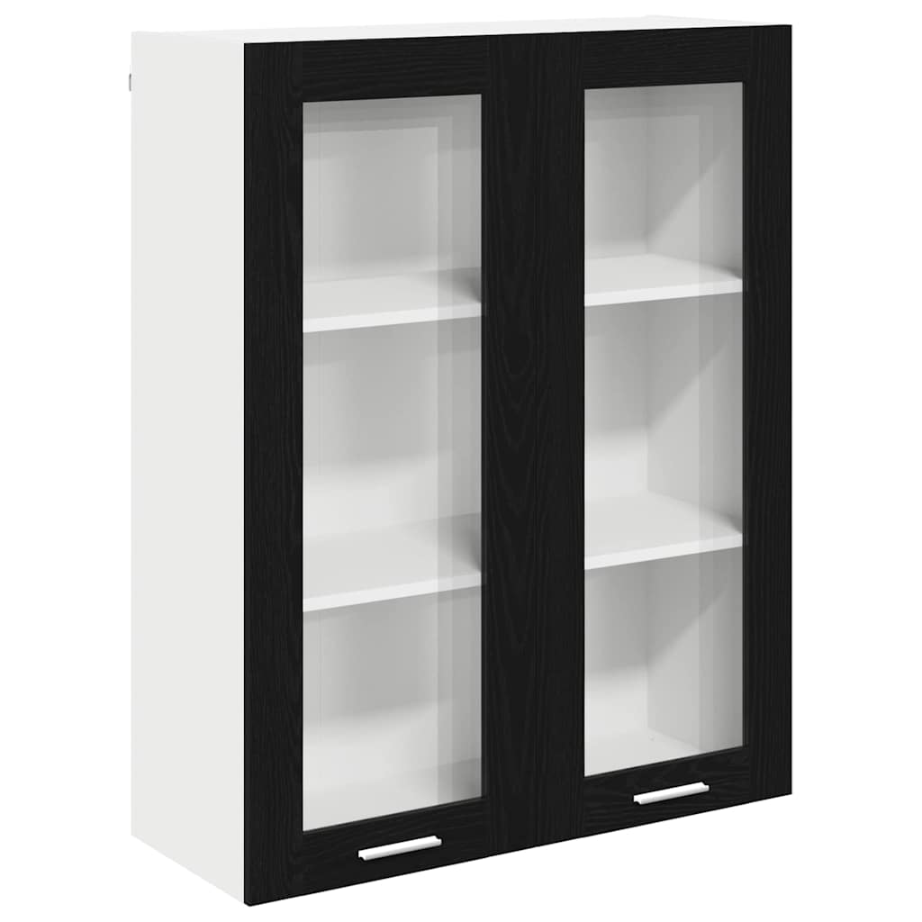Armadio pensile Rovere Nero 80 x 31 x 100 cm Legno multistrato | homemem39
