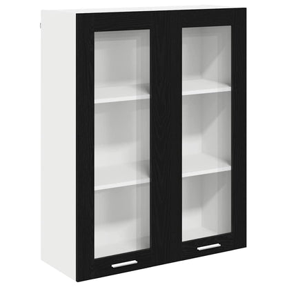 Armadio pensile Rovere Nero 80 x 31 x 100 cm Legno multistrato | homemem39