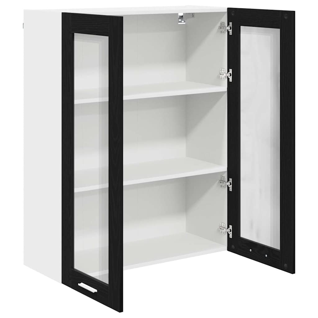 Armadio pensile Rovere Nero 80 x 31 x 100 cm Legno multistrato