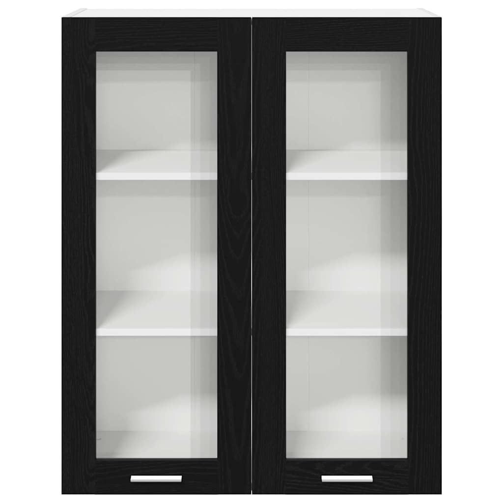 Armadio pensile Rovere Nero 80 x 31 x 100 cm Legno multistrato | homemem39