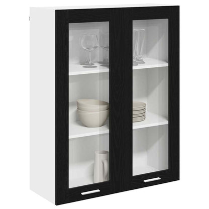 Armadio pensile Rovere Nero 80 x 31 x 100 cm Legno multistrato