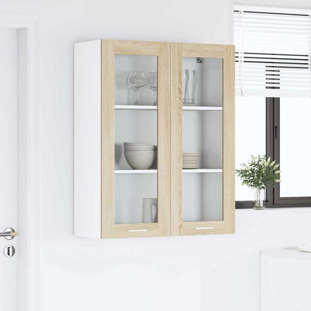 Armadio pensile con porta Rovere Sonoma 80 x 31 x 100 cm | homemem39
