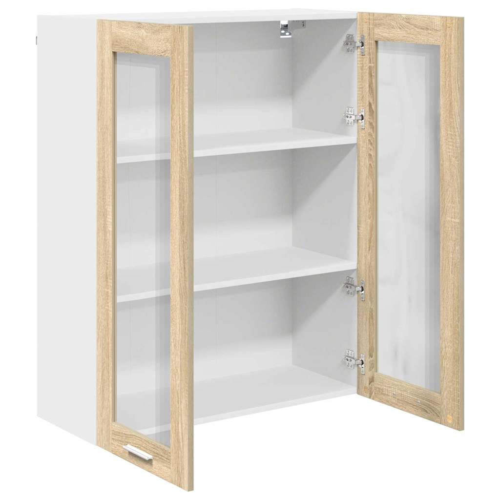 Armadio pensile con porta Rovere Sonoma 80 x 31 x 100 cm | homemem39