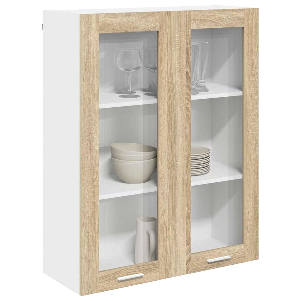 Armadio pensile con porta Rovere Sonoma 80 x 31 x 100 cm | homemem39