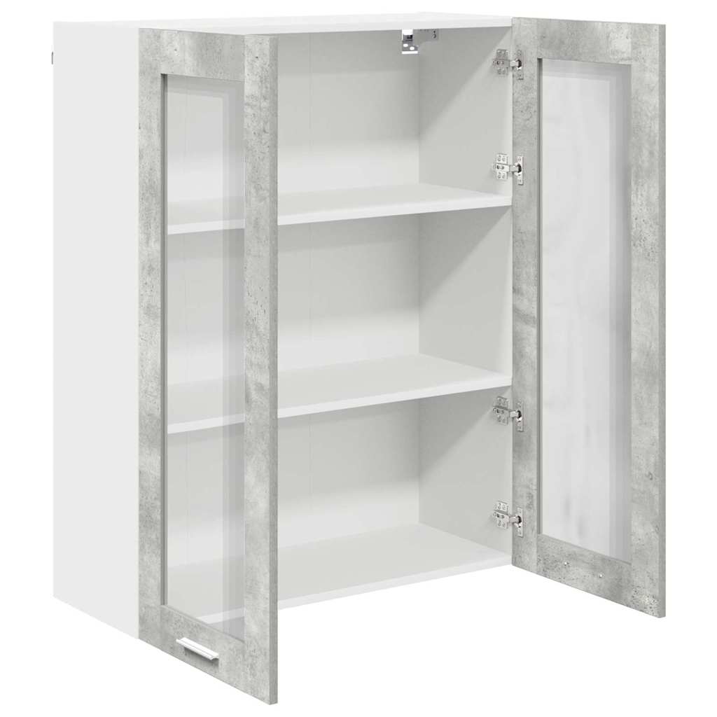 Armadio pensile con porta Grigio cemento 80 x 31 x 100 cm | homemem39