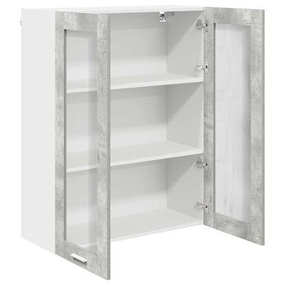 Armadio pensile con porta Grigio cemento 80 x 31 x 100 cm | homemem39