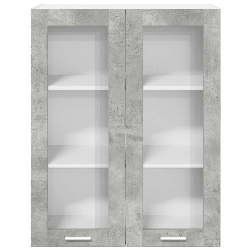 Armadio pensile con porta Grigio cemento 80 x 31 x 100 cm