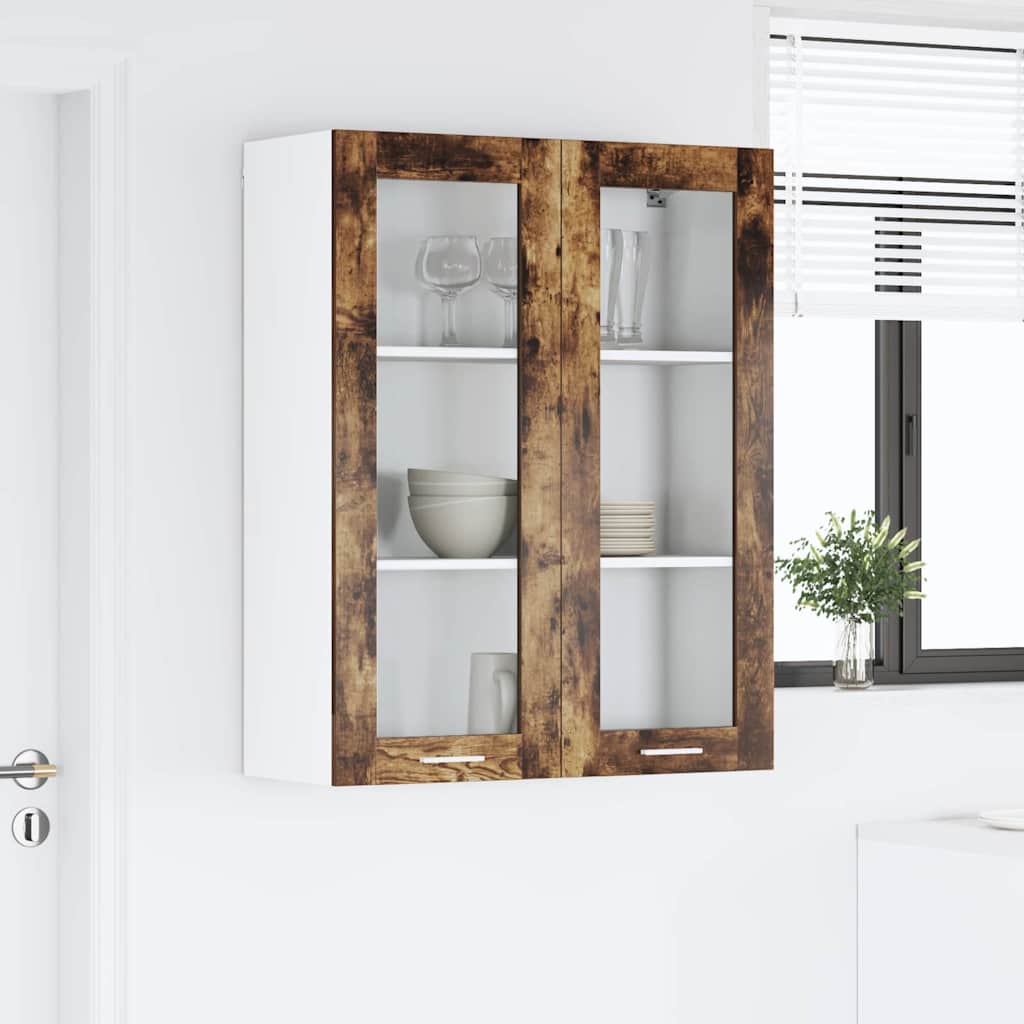 Armadio pensile Rovere fumé 80 x 31 x 100 cm Legno multistrato | homemem39