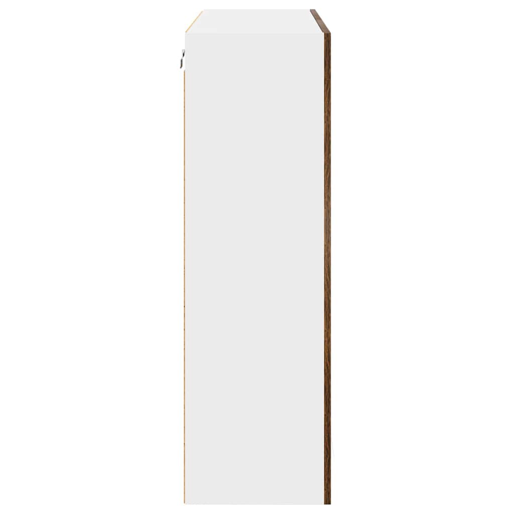 Armadio pensile Rovere fumé 80 x 31 x 100 cm Legno multistrato | homemem39
