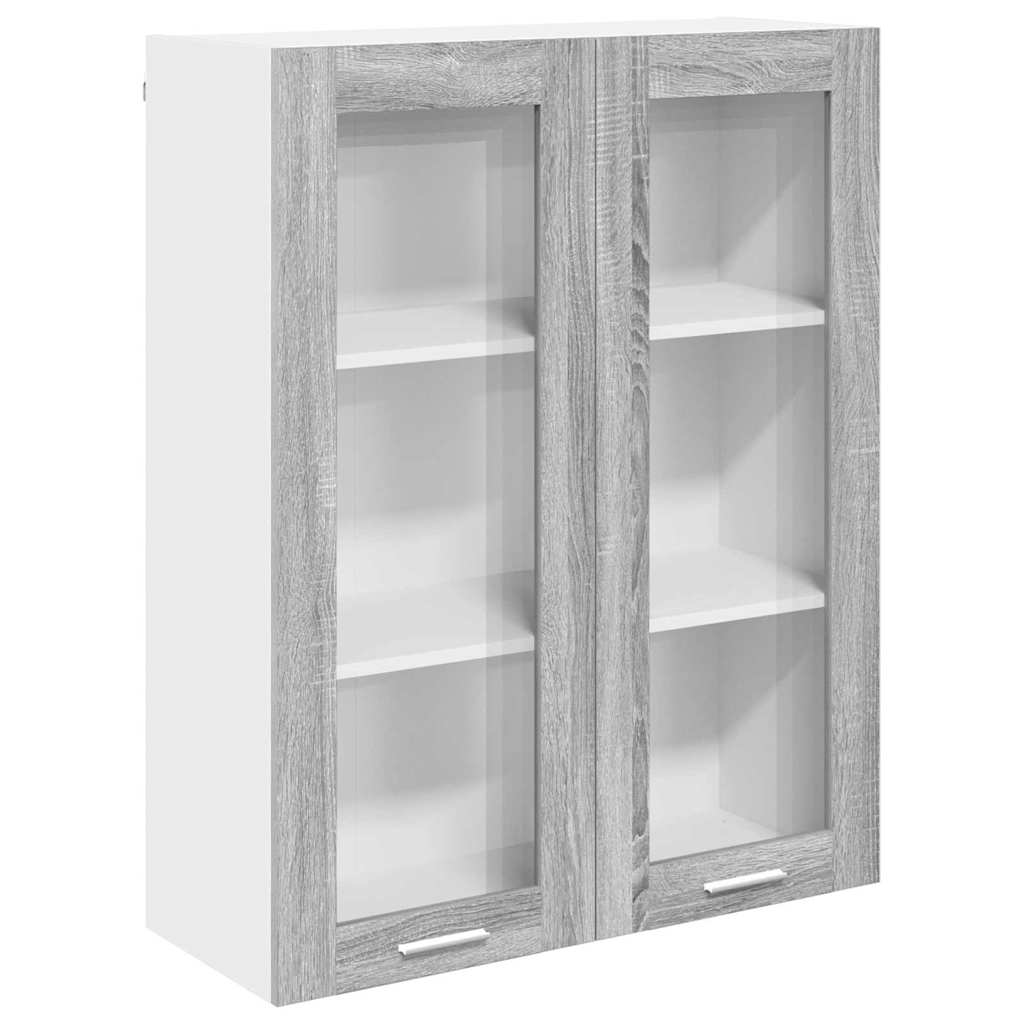 Armadio pensile con porta Grigio Sonoma 80 x 31 x 100 cm