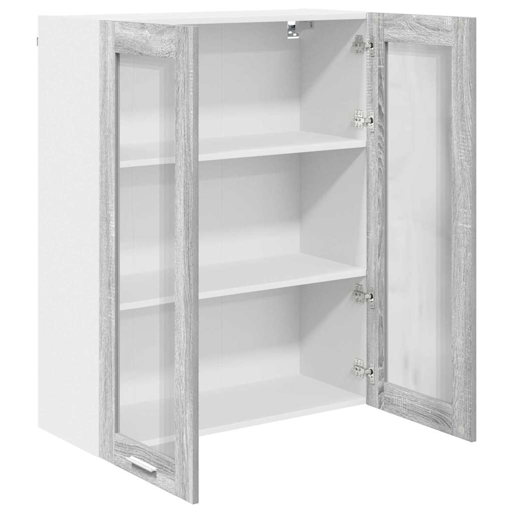 Armadio pensile con porta Grigio Sonoma 80 x 31 x 100 cm