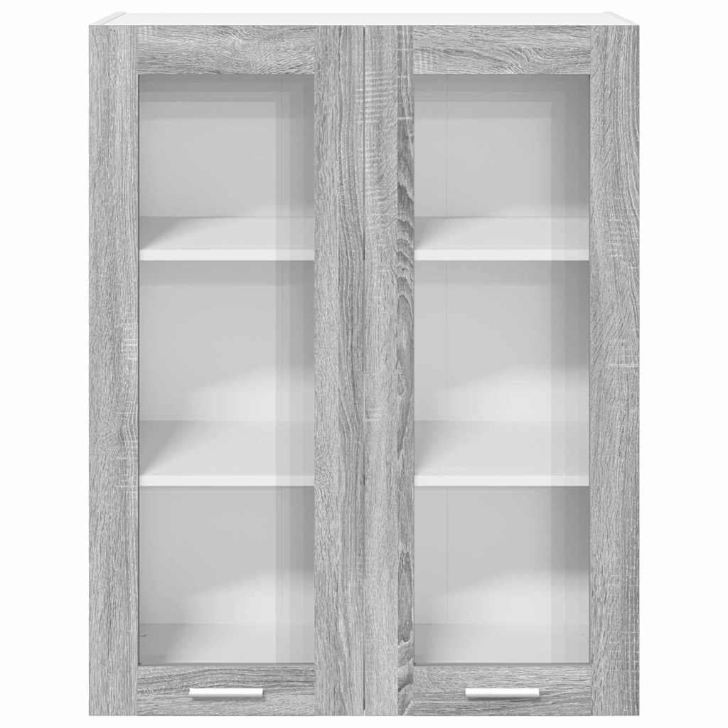 Armadio pensile con porta Grigio Sonoma 80 x 31 x 100 cm