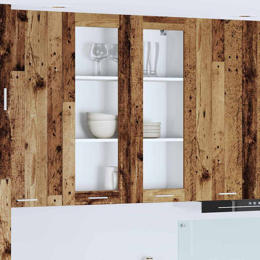 Armadio pensile con porta Legno vecchio 80 x 31 x 100 cm | homemem39