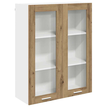 Armadio pensile con porta Rovere artigianale 80 x 31 x 100 cm | homemem39