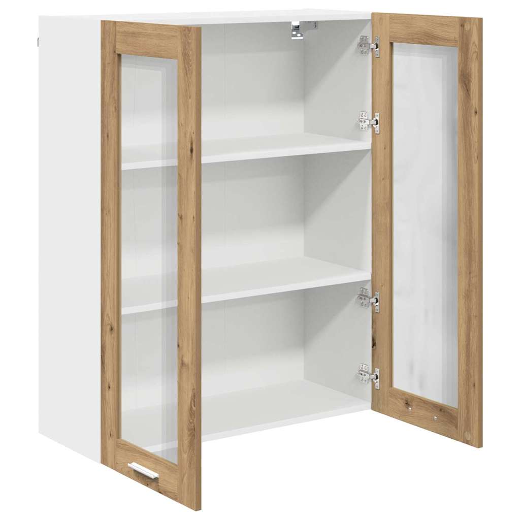 Armadio pensile con porta Rovere artigianale 80 x 31 x 100 cm | homemem39