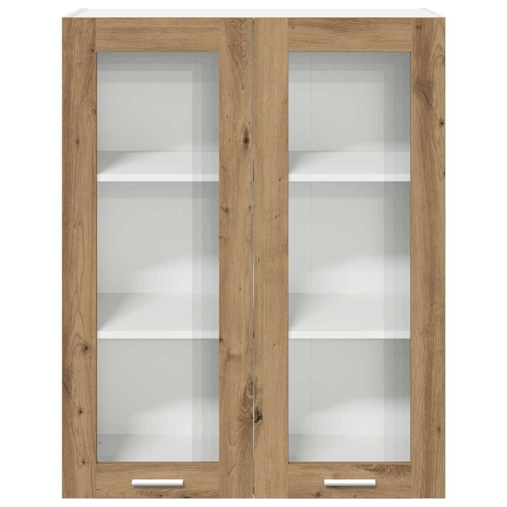 Armadio pensile con porta Rovere artigianale 80 x 31 x 100 cm