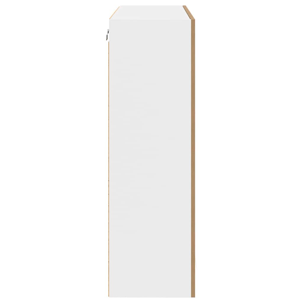 Armadio pensile con porta Rovere artigianale 80 x 31 x 100 cm | homemem39