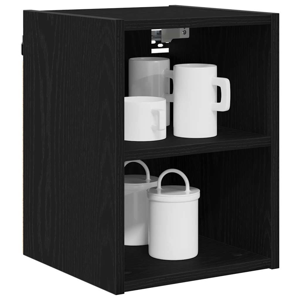 Armadio pensile Rovere Nero 30 x 29,5 x 40 cm Legno multistrato | homemem39