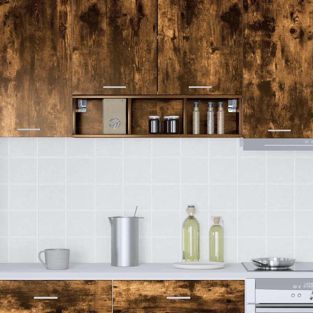 Armadio pensile Rovere fumé 20 x 29,5 x 80 cm Legno multistrato | homemem39