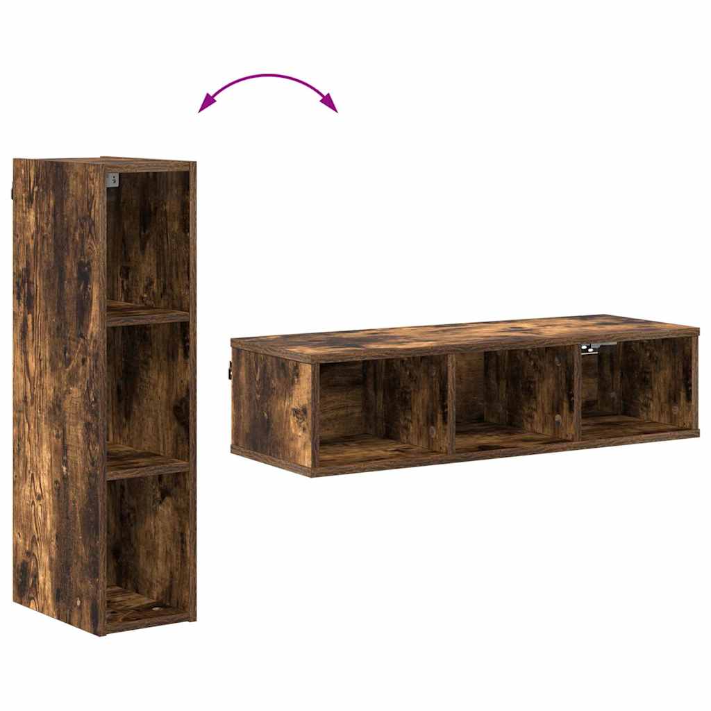 Armadio pensile Rovere fumé 20 x 29,5 x 80 cm Legno multistrato | homemem39
