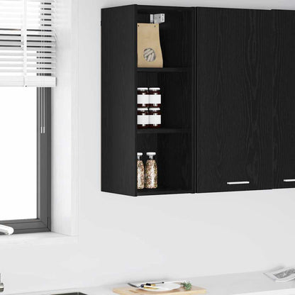 Armadio pensile Rovere Nero 30 x 29,5 x 80 cm Legno multistrato