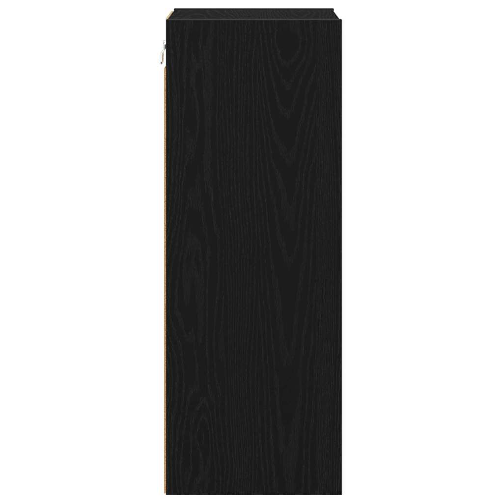 Armadio pensile Rovere Nero 30 x 29,5 x 80 cm Legno multistrato | homemem39