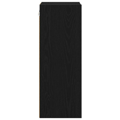 Armadio pensile Rovere Nero 30 x 29,5 x 80 cm Legno multistrato | homemem39