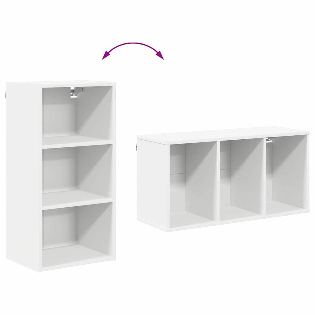 Armadio pensile Bianco 40 x 29,5 x 80 cm Legno multistrato | homemem39