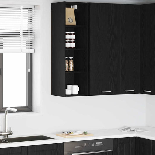 Armadio pensile Rovere Nero 30 x 29,5 x 100 cm | homemem39