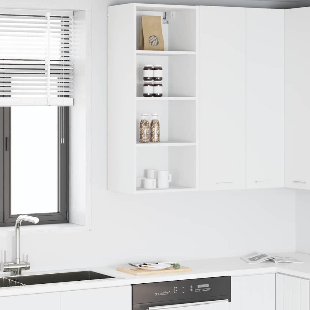 Armadio pensile Bianco 40 x 29,5 x 100 cm Legno multistrato | homemem39