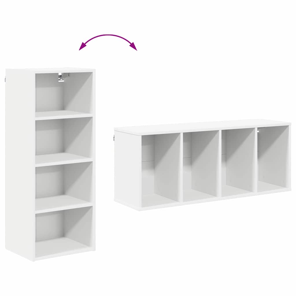 Armadio pensile Bianco 40 x 29,5 x 100 cm Legno multistrato | homemem39